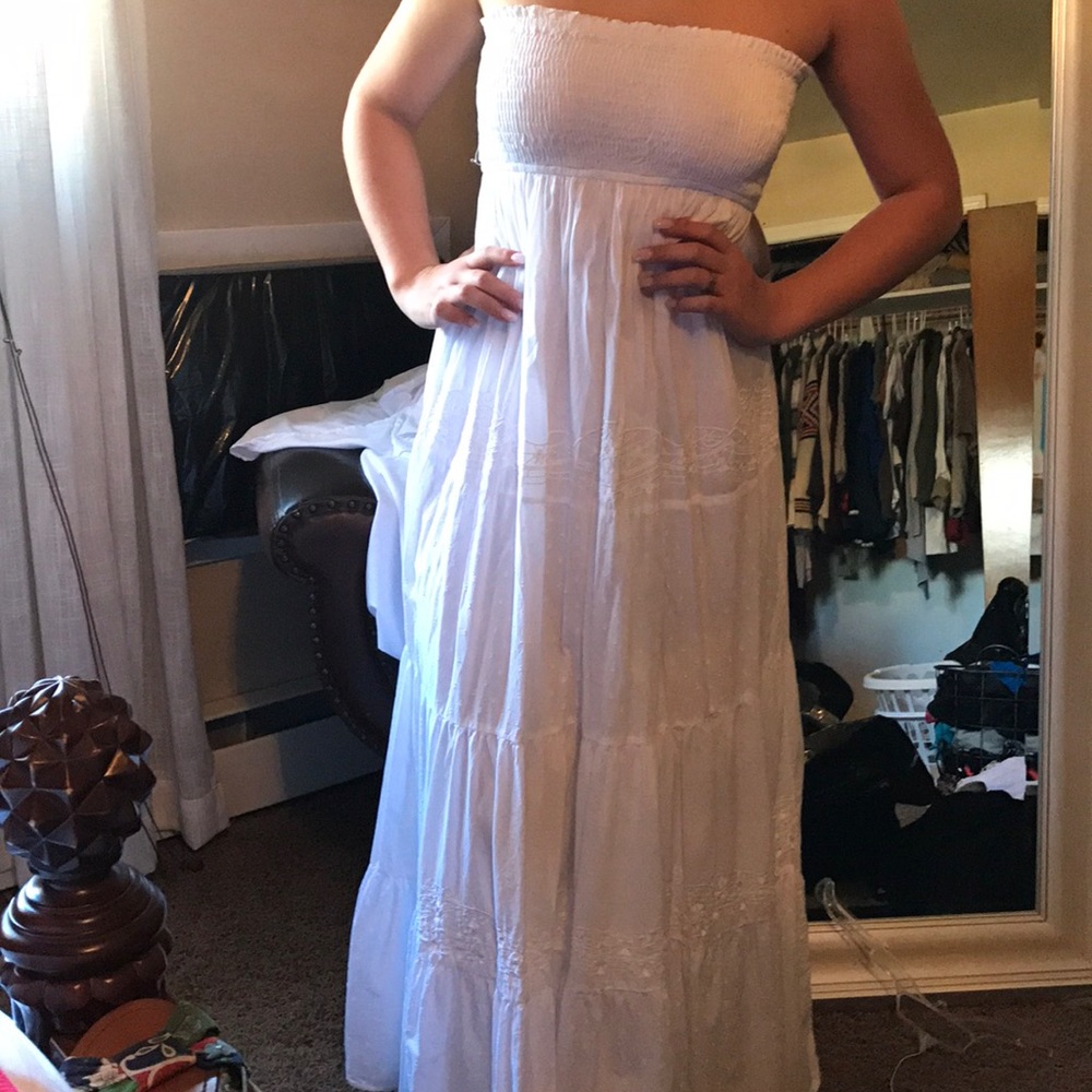 White sun dress
